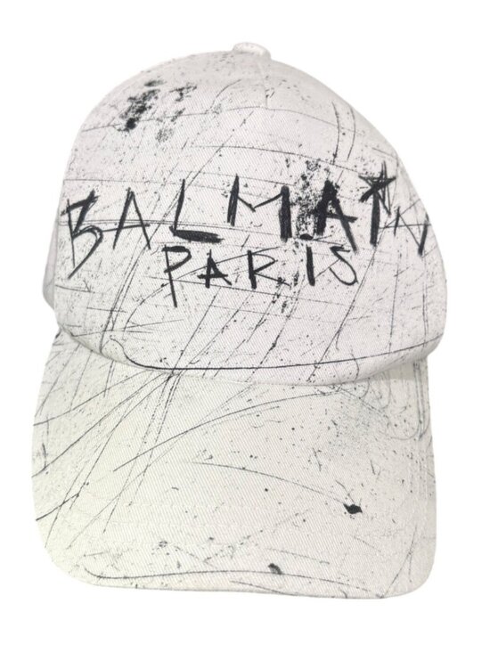 Balmain Pin Logo Cap in White main image 6